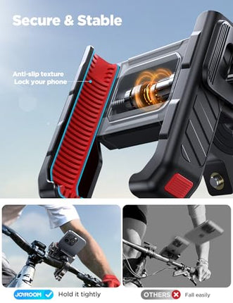 Bike Phone Mount Handlebar Holder for iPhone & Samsung 4.7-7" Phones