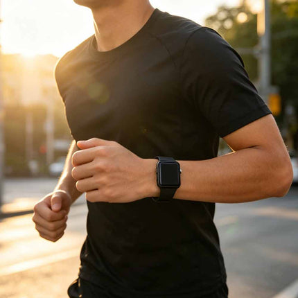 LED Digital Screen Sport Watch Men Women Unisex Kids Black