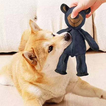 2025 Unbreakable Mighty Bear Tough Indestructible Dog Toy with Squeaker