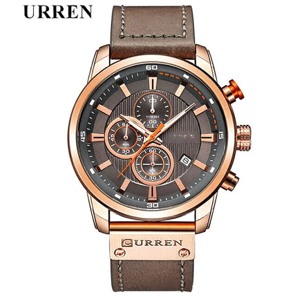Men's Waterproof Quartz Watch Multifunction Sports Casual Wristwatch