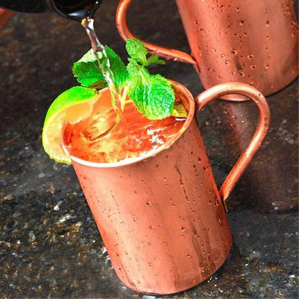 450ML Pure Copper Mug for Mule, Coffee, Beer, Cocktail – Camping Gold