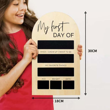 My First Day of School Photo Board Sign Chalkboard for Back to School