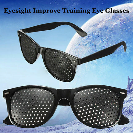 2 Pairs Anti-Fatigue Pinhole Glasses – Improve Eyesight, Reduce Eye Strain