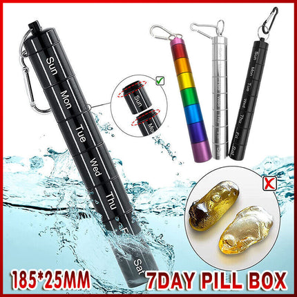 7-Day Pill Box Weekly Medicine Storage Organizer Dispenser Case