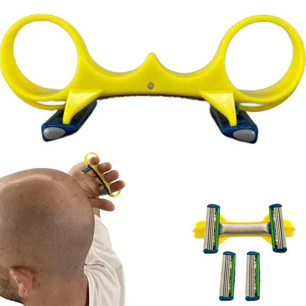 Fast Double-Head Bald Clipper, Manual Head Shaver for Men