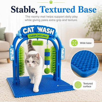 Cat Wash Grooming Station & Car Wash Scratcher for Cats