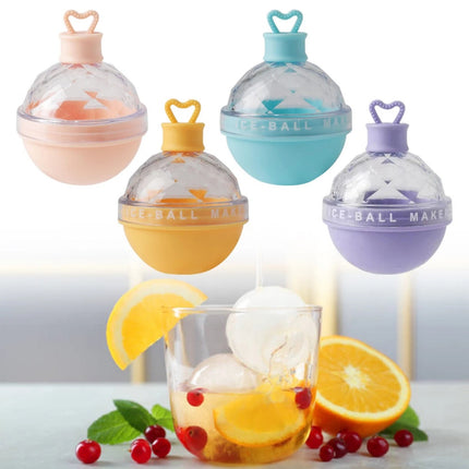 Large Round Silicone Ice Ball Moulds – 4PCS for Whiskey & Bar