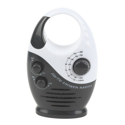 Waterproof Portable FM/AM Radio for Shower, Hanging in Bathroom