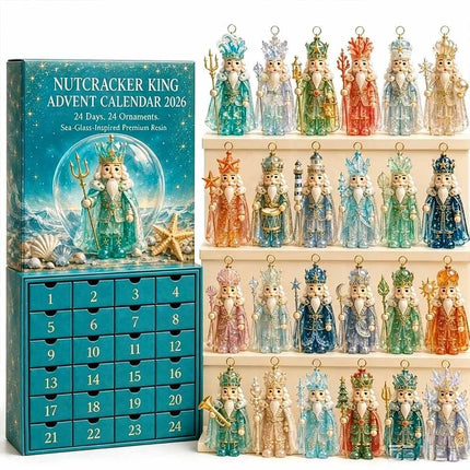 Christmas Countdown Calendar 2D Acrylic Nutcracker Advent 24-Day Ornament