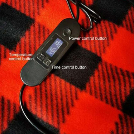 12V Heated Car Blanket - 3 Heat Settings, Washable, for Truck & Outdoor Travel