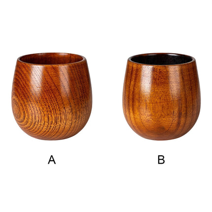 Handcrafted Charred Wooden Bourbon Glass 240ml Whiskey Cup