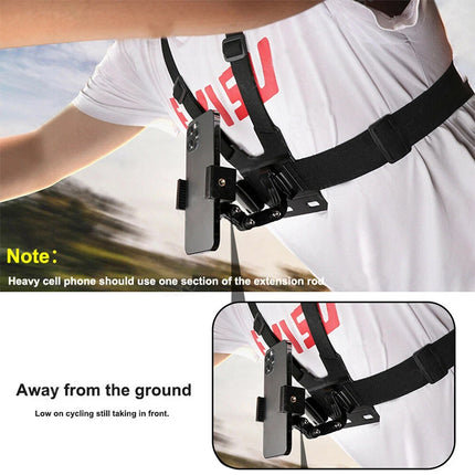 5PCS Chest Mount Harness Strap Action Camera & Phone Holder POV