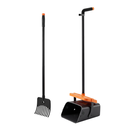 Pawz Pooper Scooper Rake Kit Long Handle Dog Poop Picker Easy Pickup Outdoor-2100002185663352840