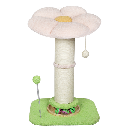Pawz Cat Scratching Post Flower 61.5cm Cat Tree Tower-2102558640274804744