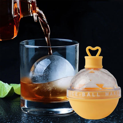 Large Round Silicone Ice Ball Moulds – 4PCS for Whiskey & Bar