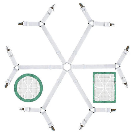 Mattress Sheet Clips Holders Fasteners Grippers Straps Suspender Fitted