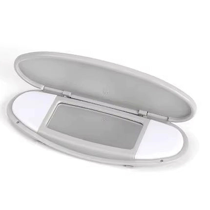 Sun Visor Vanity Mirror Cover Beige Gray for Mini R55 R56 R60 2007-2014