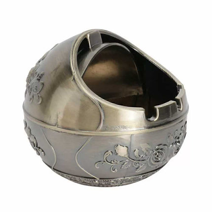 Decorative Lid Ashtray 8CM – Cigarette Holder for Car & Home