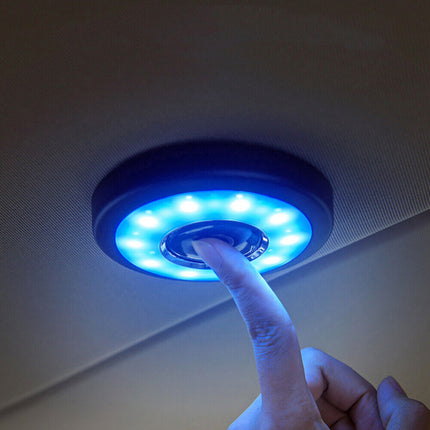 Magnetic USB Rechargeable LED Car Dome Light - Stick to Roof & Clip Visor, Portable Multi-Use Reading Lamp
