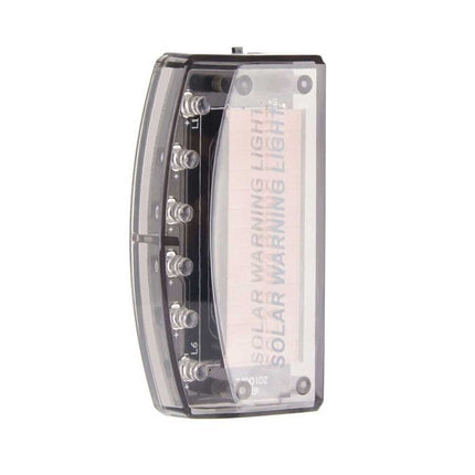 Solar-Powered LED Dummy Security Alarm Light - Anti-Theft Flashing Warning Light for Vehicle Protection