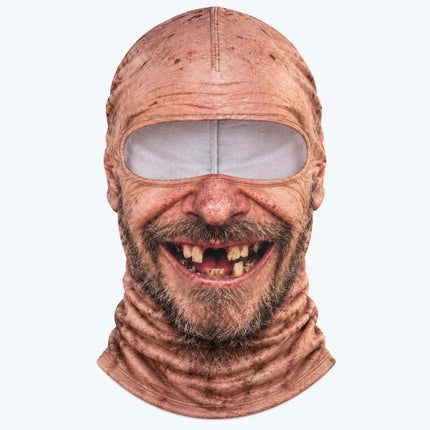 3D Funny Face Ski Mask Balaclava for Motorcycle Cycling Winter Cover