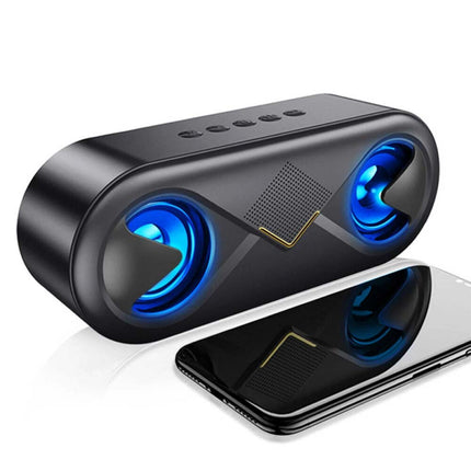 High Bass Ultra Loud Portable Bluetooth Speaker for Outdoor - Black