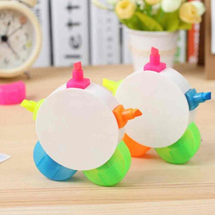 5-in-1 Flower Highlighter Multicolored Novelty Pen for Art & Craft
