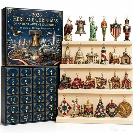 Christmas Countdown Calendar 2D Acrylic Nutcracker Advent 24-Day Ornament