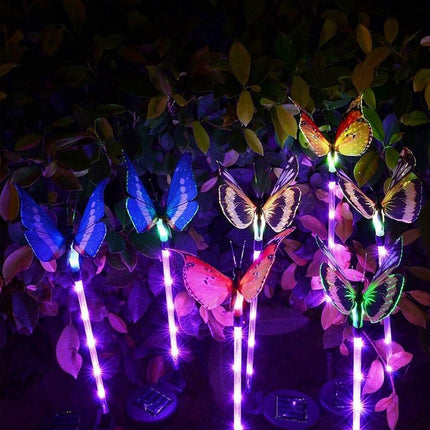 3PCS Solar Butterfly LED Stake Light – Waterproof for Garden & Lawn