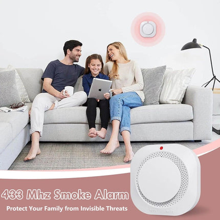 2 Pack Smoke & Gas Detector Battery Operated Home Alarm