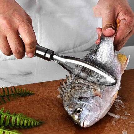 Multifunctional 304 Stainless Steel Fish Scaler & Kitchen Tool