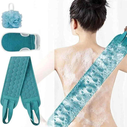 Exfoliating Body Scrubber – Back Scrubber, Bath Glove & Shower Tool