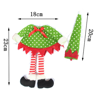 4Pcs Christmas Santa Hat Bottle Topper Wine Cover Xmas Table Decor