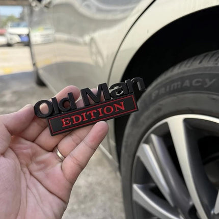 Senior Driver 3D Emblem Badge - 2 PCS, Chrome Car Sticker for Fender & Door