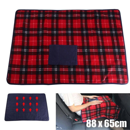 Electric Heated Throw Blanket, Fleece Warming Blanket with Timer & Washable Design