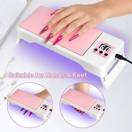 Foldable LED UV Nail Lamp for Gel Polish Curing, Professional Nail Dryer
