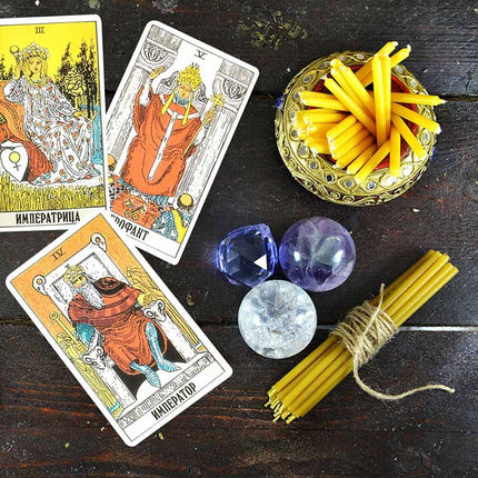 Pocket Size Russian Tarot Cards 78-Card Oracle Deck Russian Version