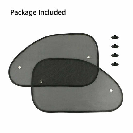 2Pcs Car Sun Shade Mesh – Max UV Block for Front/Rear Window & Kids