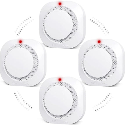 2 Pack Smoke & Gas Detector Battery Operated Home Alarm