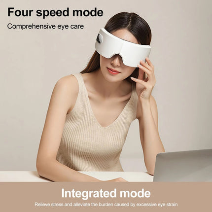 Heated Eye Massager with Bluetooth Music Relax Reduce Eye Strain
