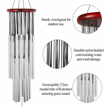 Commemorative Aluminum Tube Wind Chime Ornament for Garden Home Decor