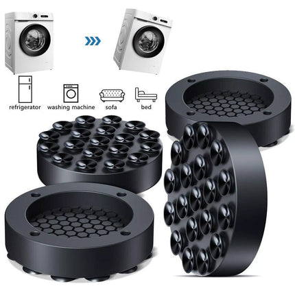 4Pcs Anti-Vibration Washing Machine Support Mat Feet Pads