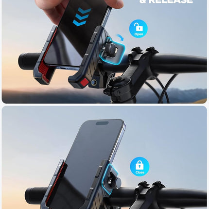 Bike Phone Mount Handlebar Holder for iPhone & Samsung 4.7-7" Phones