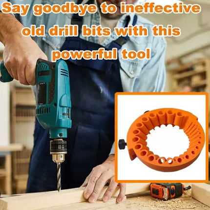 Handheld Drill Bit Sharpener for All Bits - Jig for 125mm Grinder