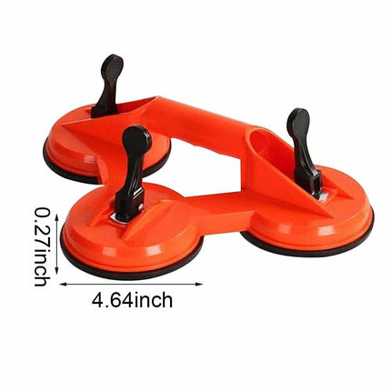 Suction Cup Triple Pad Lifter 75kg Glass Tile Mirror Sucker Plate