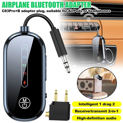 Airplane Bluetooth Adapter for AirPods & Headphones