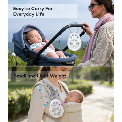 Portable Baby White Noise Sleep Sound Machine with Timer Child Lock USB-C