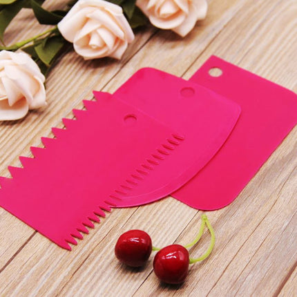 3-Piece Creaming & Baking Spatula Set, Plastic Cake Spatulas