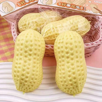 Peanut Silicone Squeeze Stress Relief Sensory Fidget Toy for Adults
