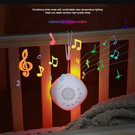 Portable White Noise Sound Machine 20 Sounds with RGB Light for Sleep Adults & Kids